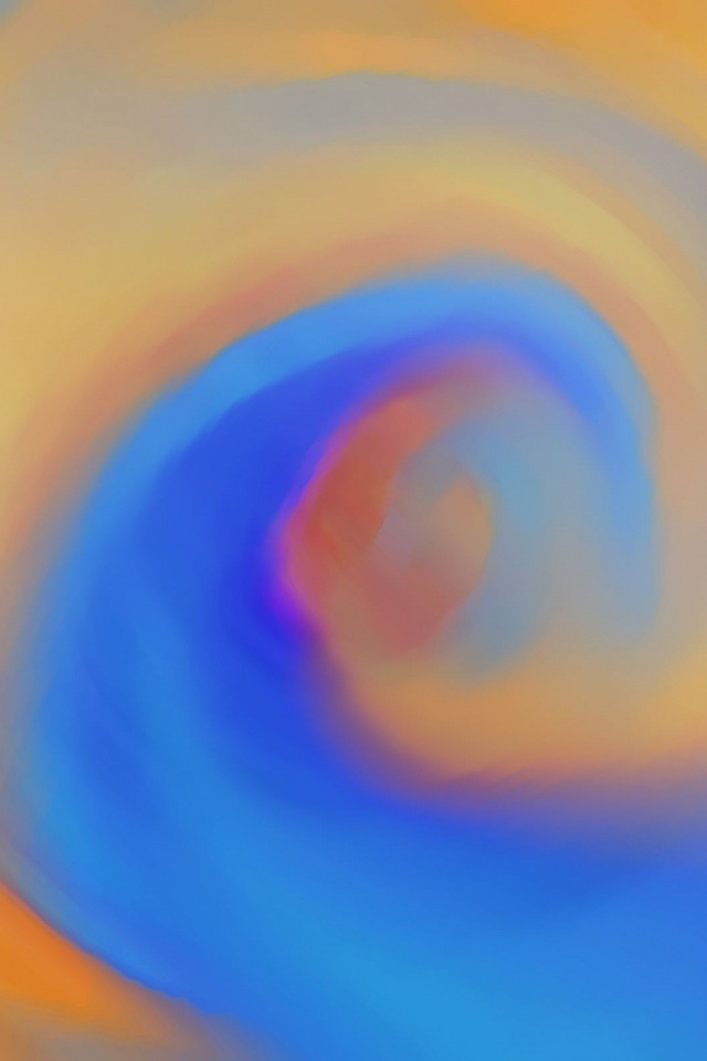 Yellow And Blue Swirls iPhone HD Wallpaper