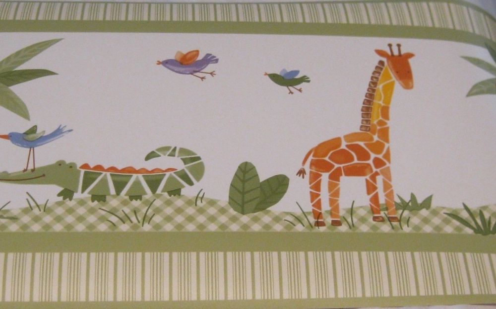 Savannah Kidsline Wallpaper Border 30ft Animals Elephant Giraffe