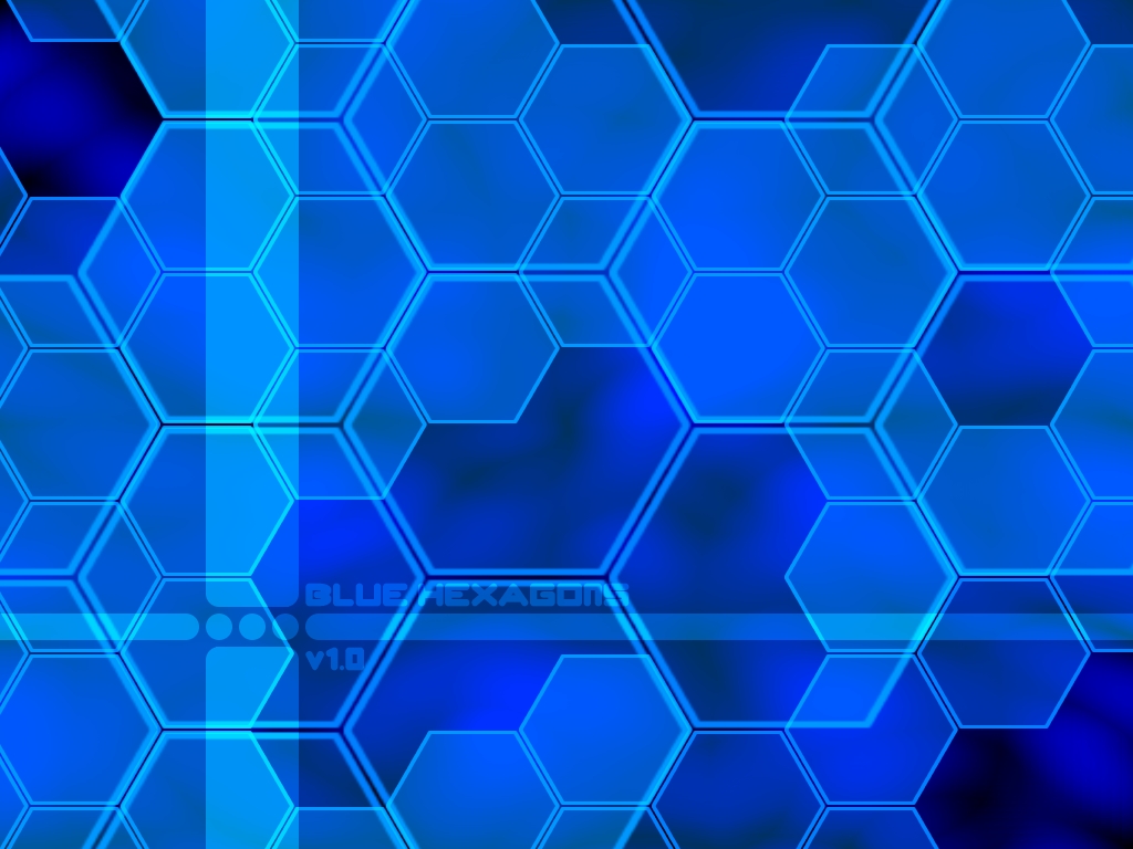 hexagon blue