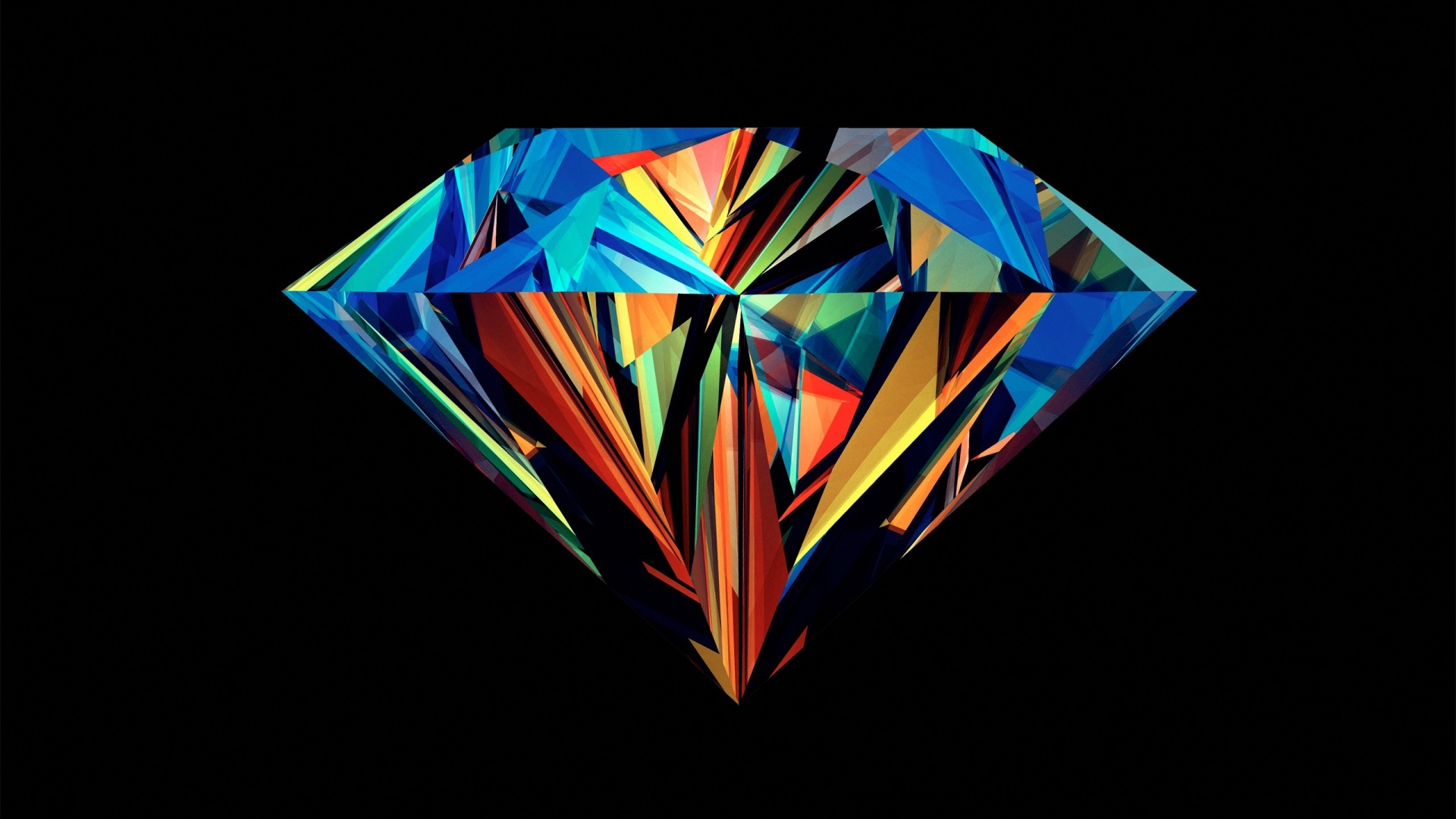 Coloured Diamond Desktop Pc And Mac Wallpaper