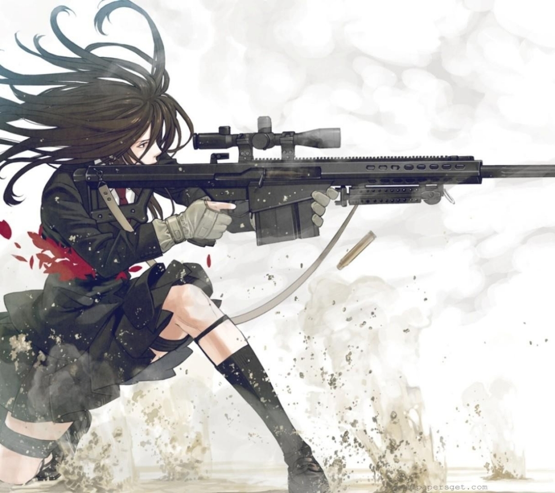 Guns Anime Cal Barrett M107 Cq Wallpaper Art HD