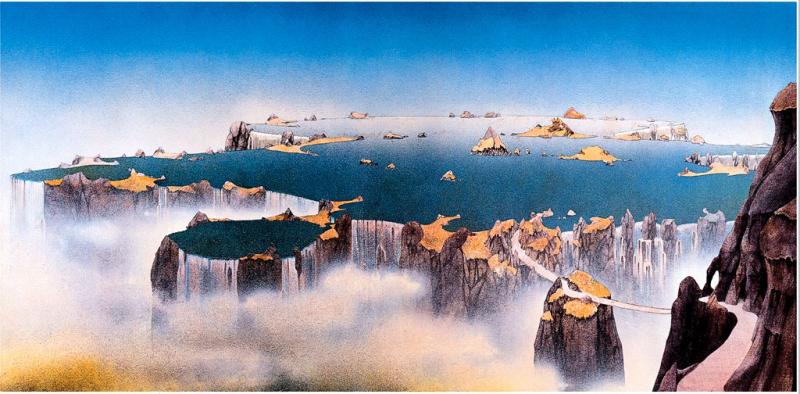 Popsike Roger Dean Close To The Edge Yes Big O Poster New