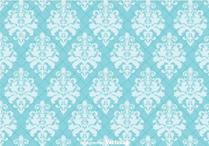 Blue Ornament Wall Tapestry Vector Art Stock Graphics