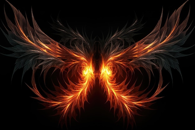 Wings Fire Background Image Wallpaper