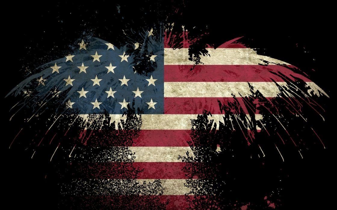 Usa America Flag Eagle Wallpaper