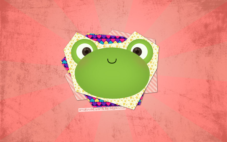 Cute Frog Wallpaper by cielobear on