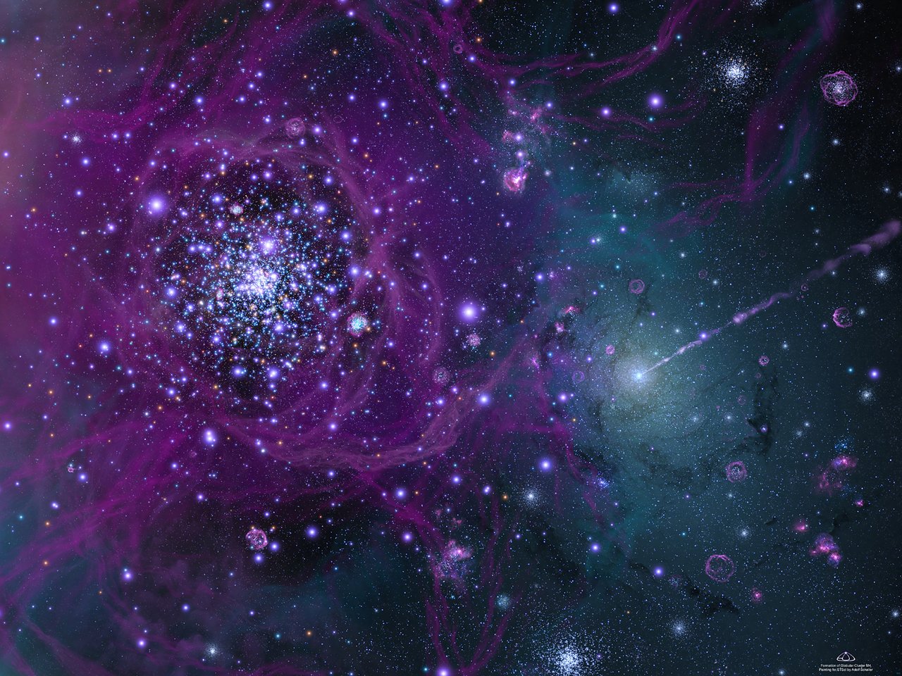 Birth Of Our Galaxy Esa Hubble