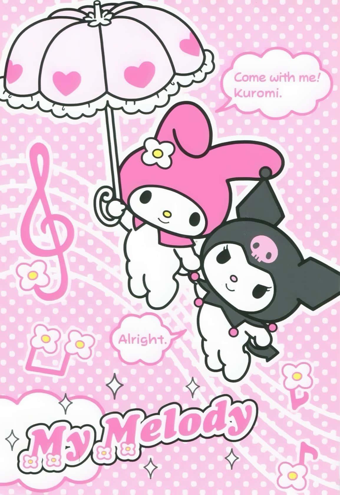Kuromi iPhone Wallpaper