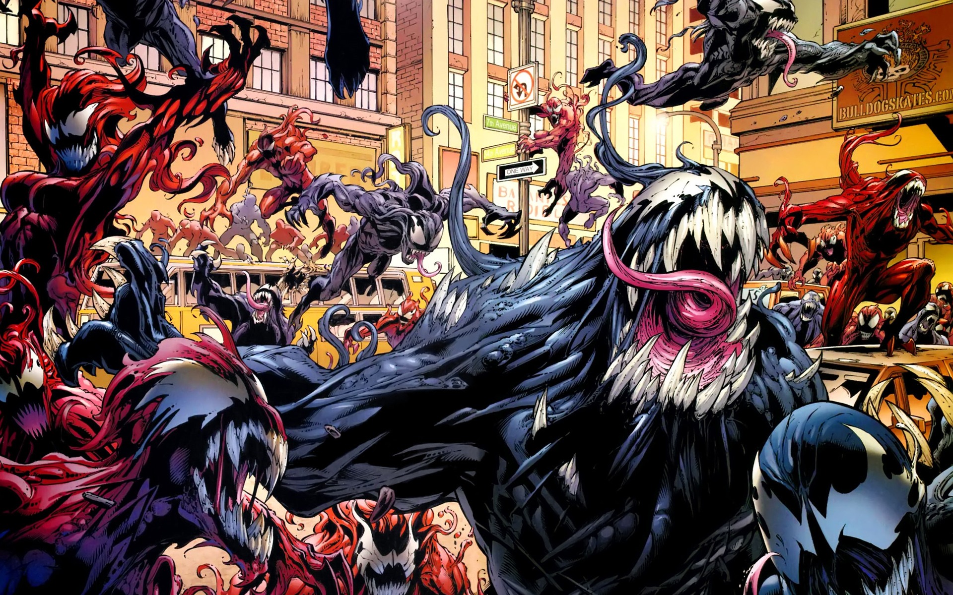 Venom And The Symbiotes Desktop Wallpaper