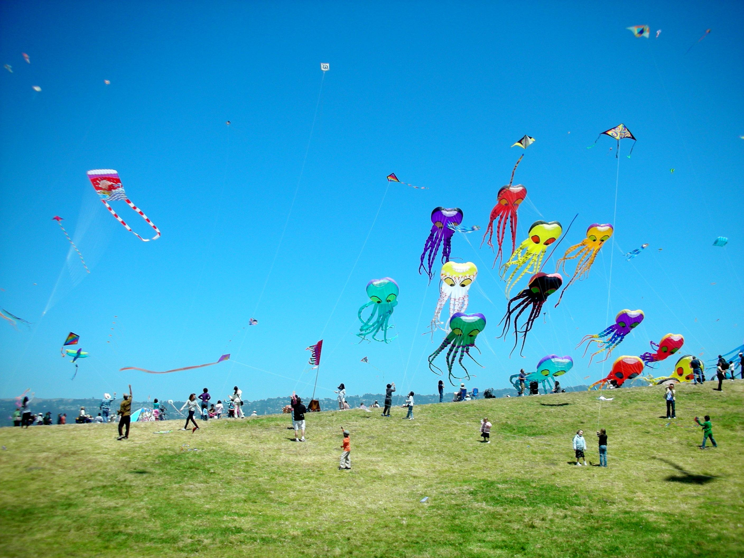 India Kites Flying Day Wallpaper