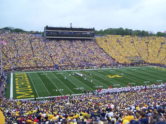 Michigan Stadium Is The Nation S Largest Football With A