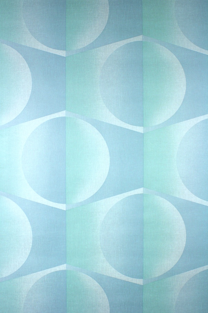 Vintage Geometric Wallpaper Blue