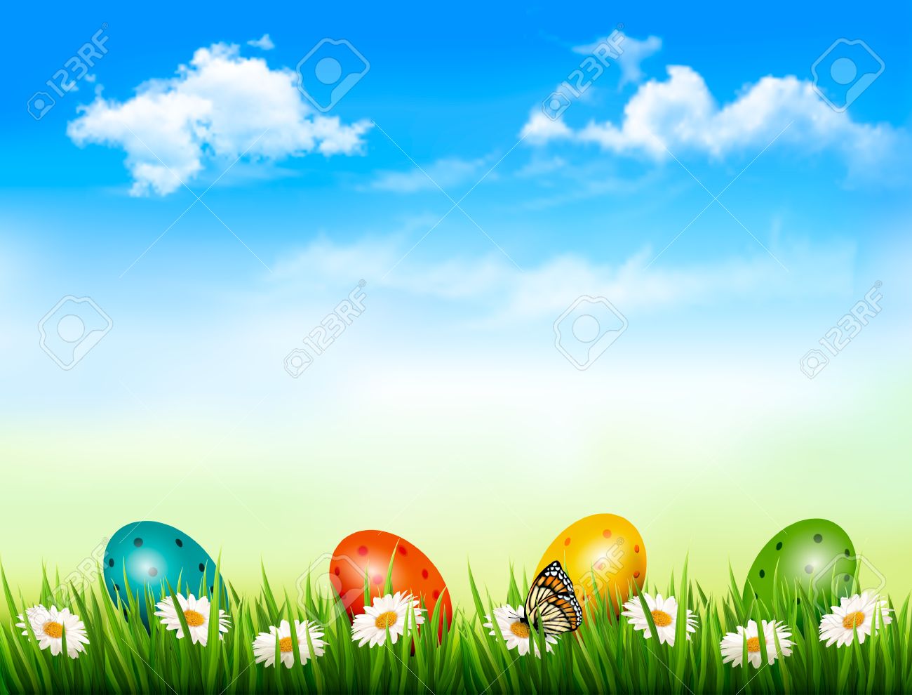 Easter Background Happy