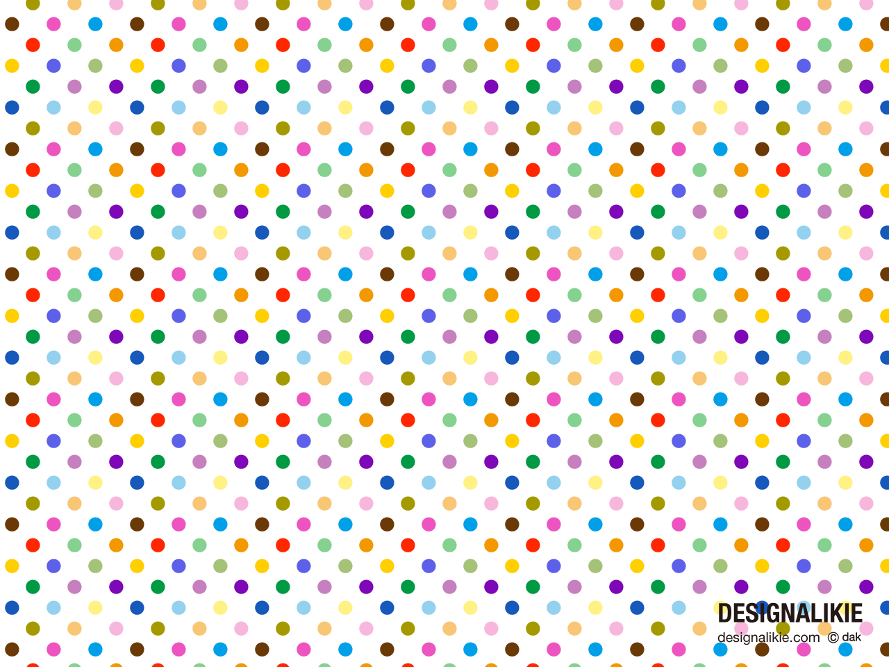 Colorful Polka Dots Wallpaper Desktop Background