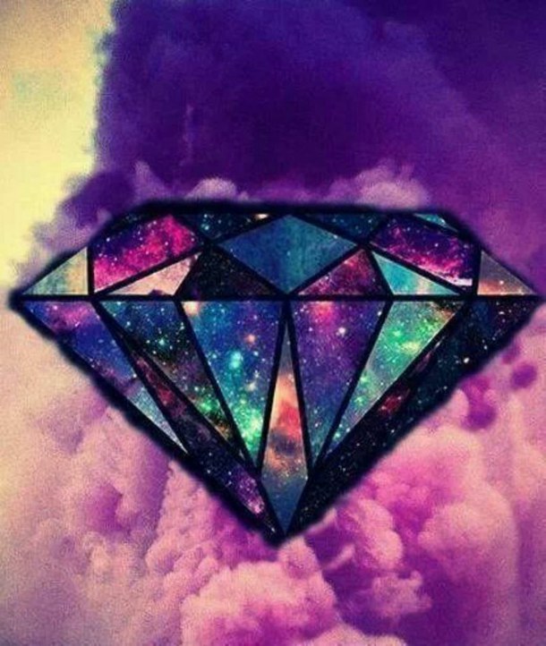 Cool Diamonds Galaxy Perfect Pink Wallpaper