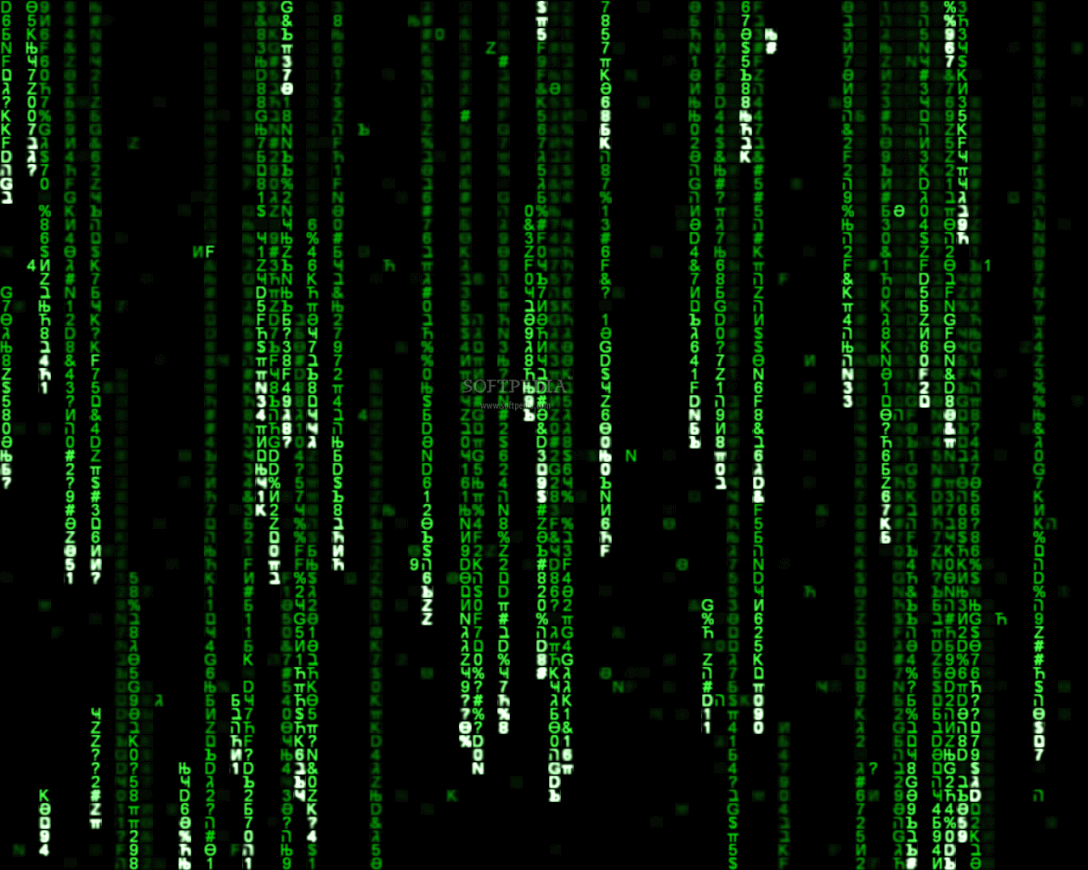 The Matrix Screen Saver Screensaver Is A Tiny