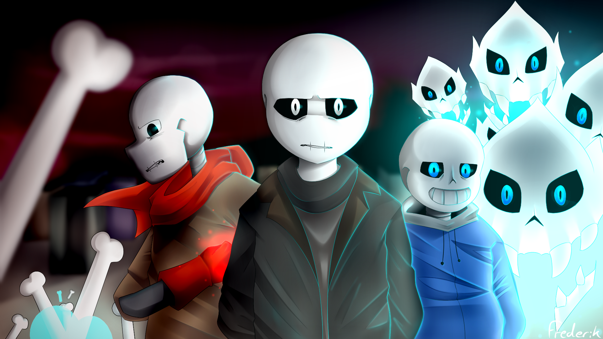 The Bois Ep Animosity Fanart Glitchtale