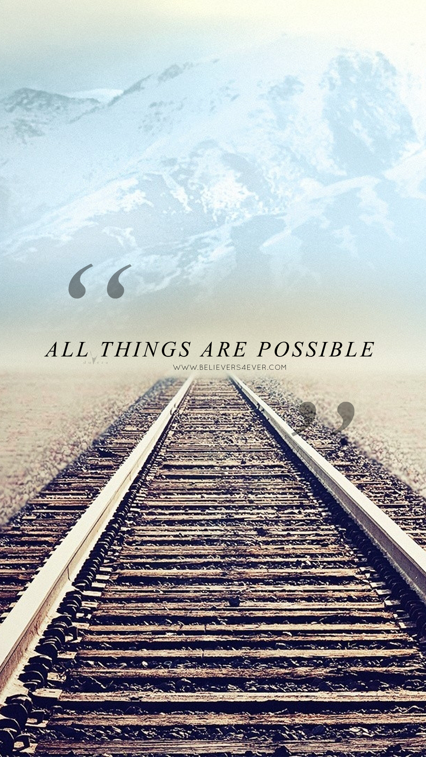 All Things Are Possible Christian Mobile Lock Screen Wallpaper