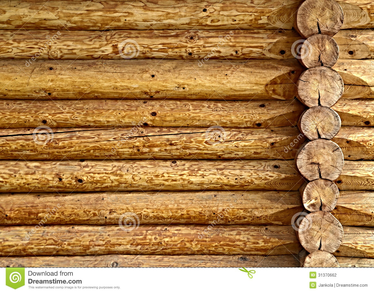 Log Cabin Wall A Wooden