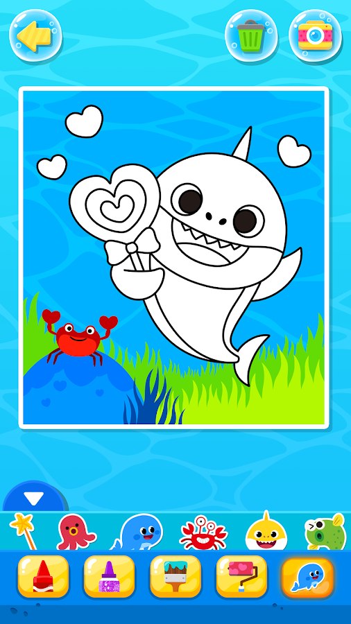 Pinkfong Baby Shark Coloring Book Android Apps On Google