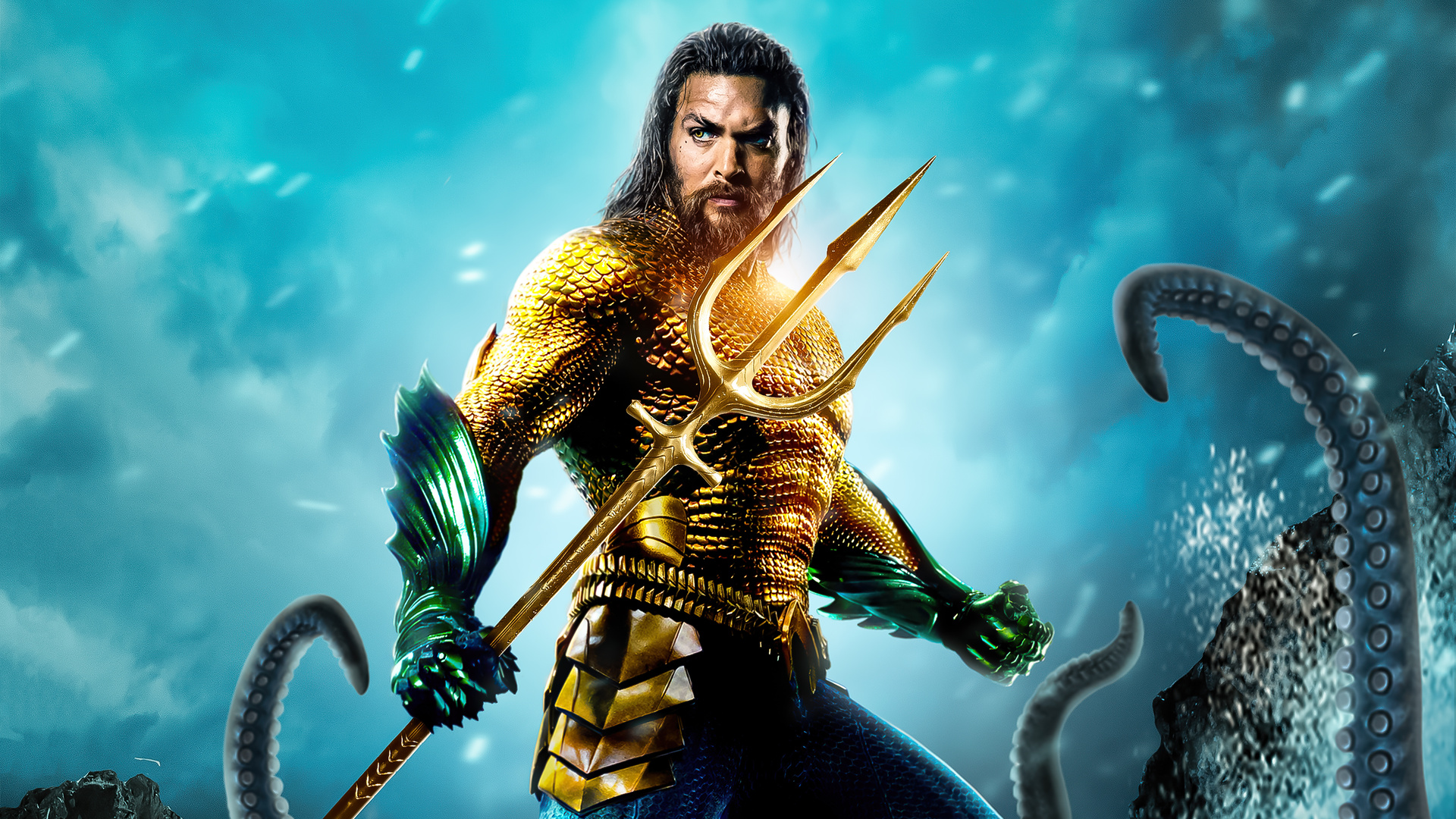 Aquaman Poster Design Laptop Full HD 1080p 4k Wallpaper Image