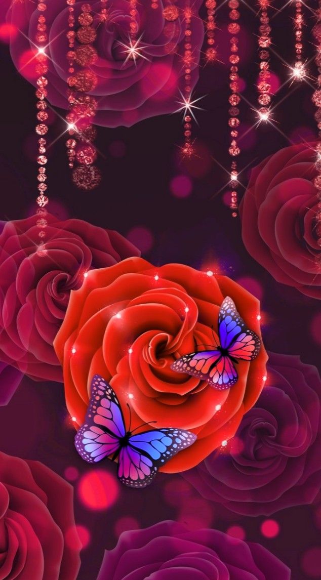 Gralyne Watkins On Wallpaper Floral Roses Flower