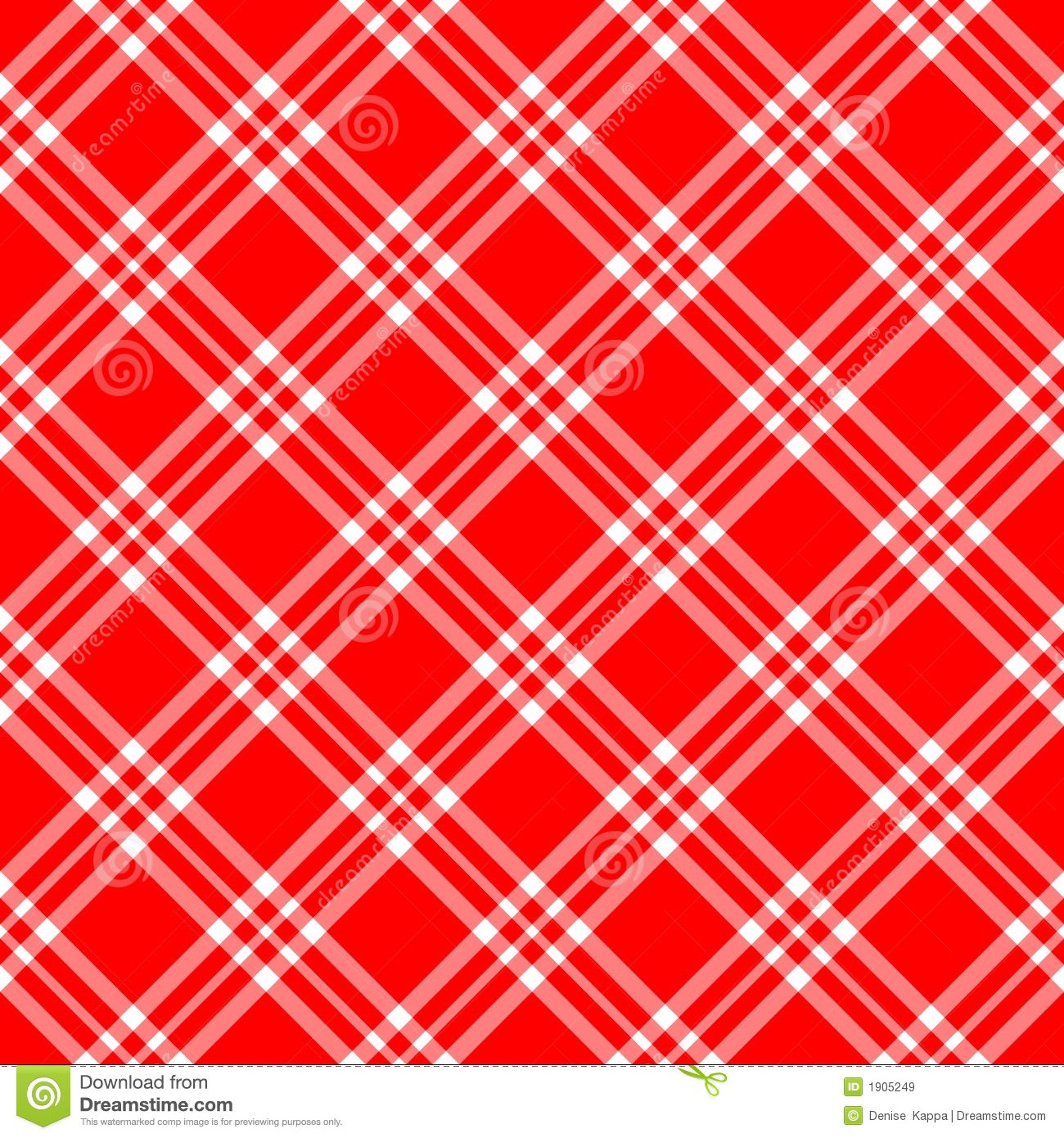 Red And White Plaid Background Diagonal