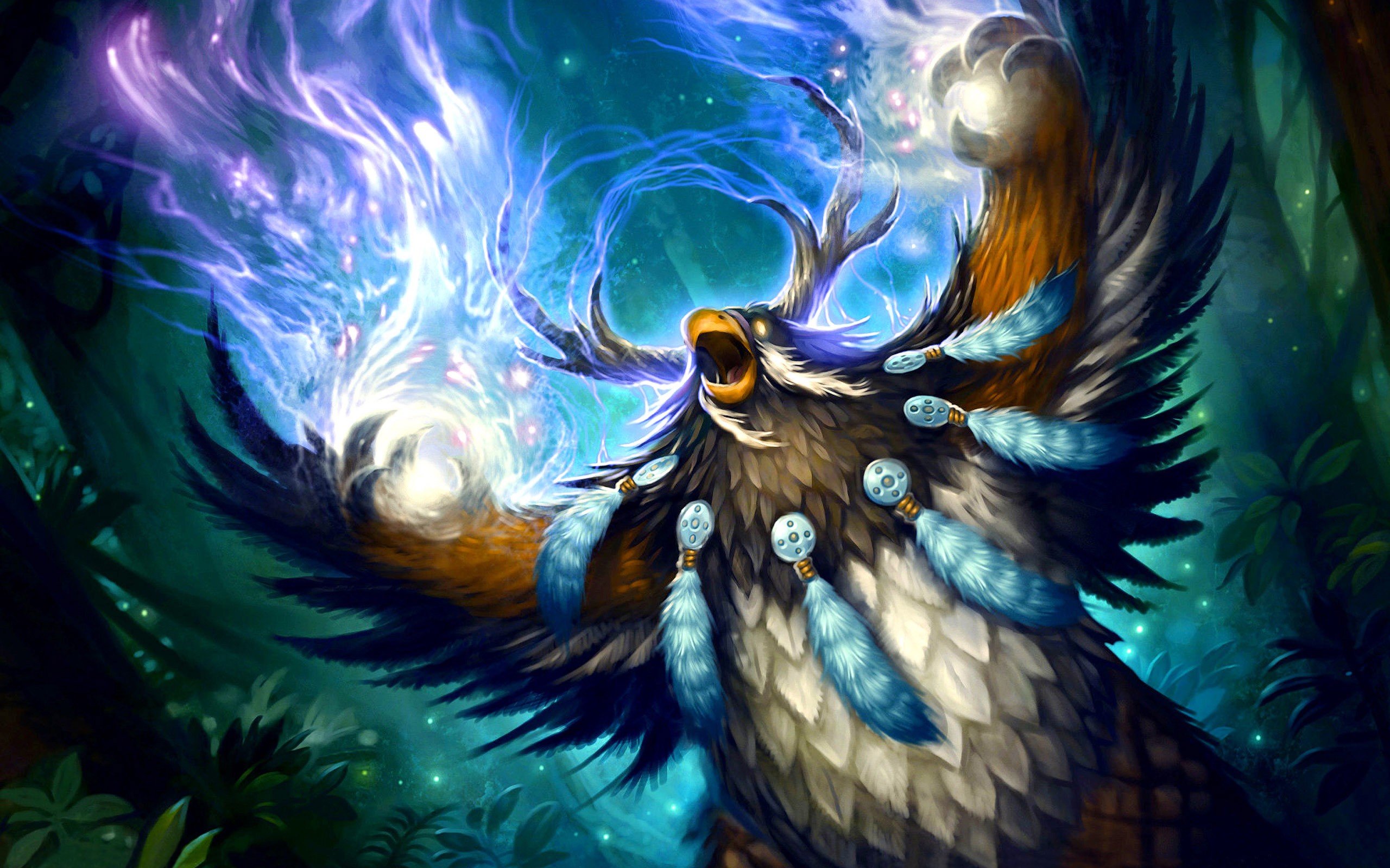 Fantasy World Of Warcraft Druid 3d Wallpaper