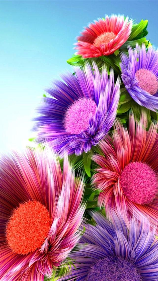 Free download 3d Flower Wallpaper 42 Group Wallpapers [640x1136] for your Desktop, Mobile