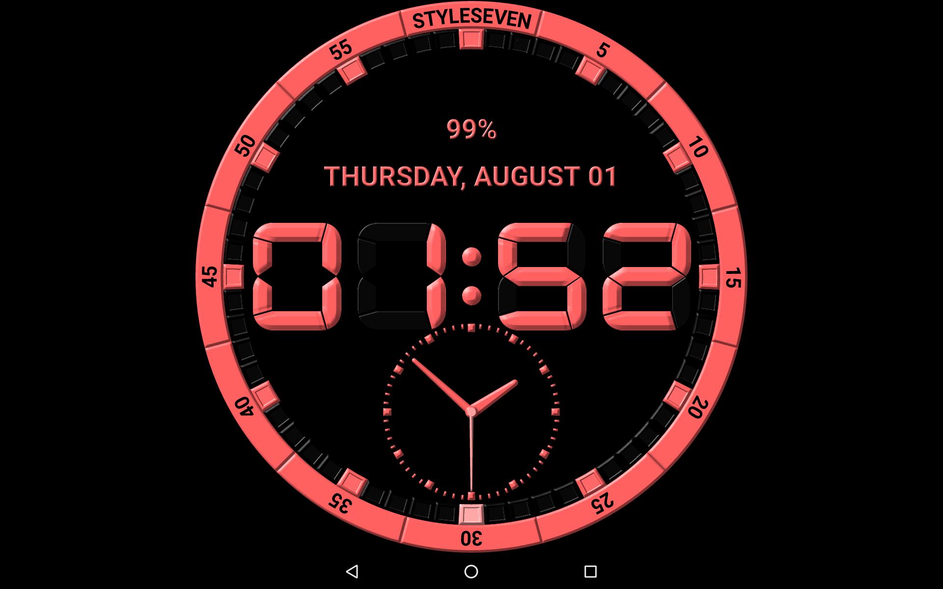 Analog And Digital Clock Live Wallpaper For Android Apk