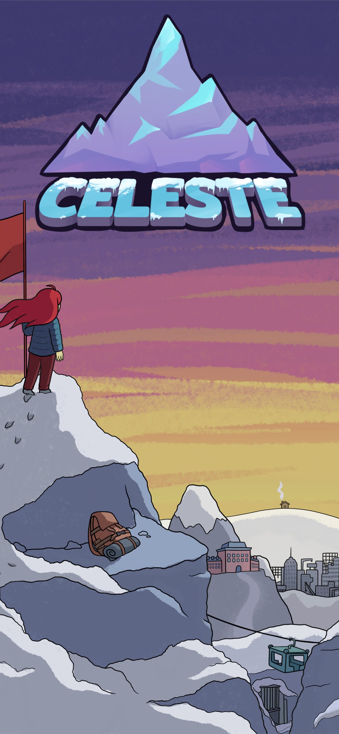 Celeste Game iPhone Wallpaper
