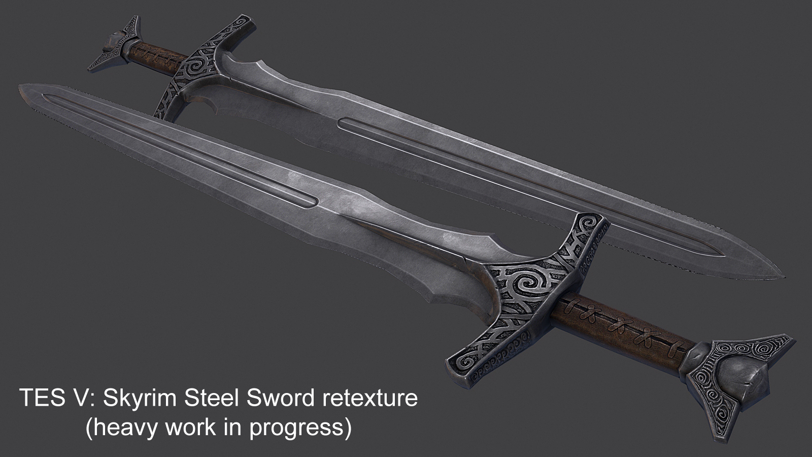 Skyrim Steel Sword Wip Wallpaper And Background Image