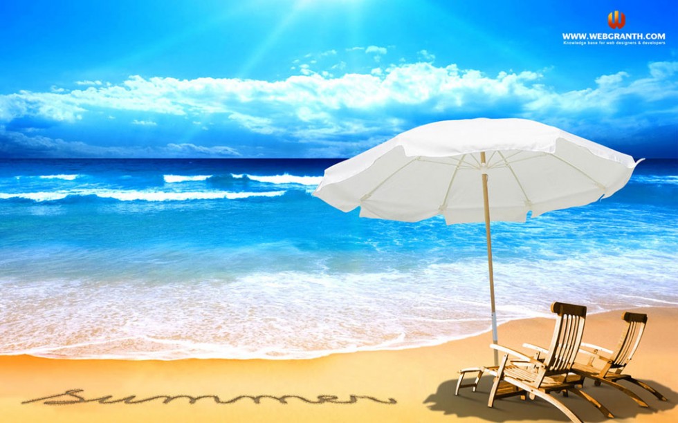 Beach Summer Desktop Wallpaper