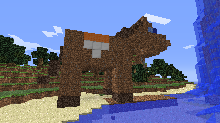 Minecraft Horse Wallpaper Dirt Side By