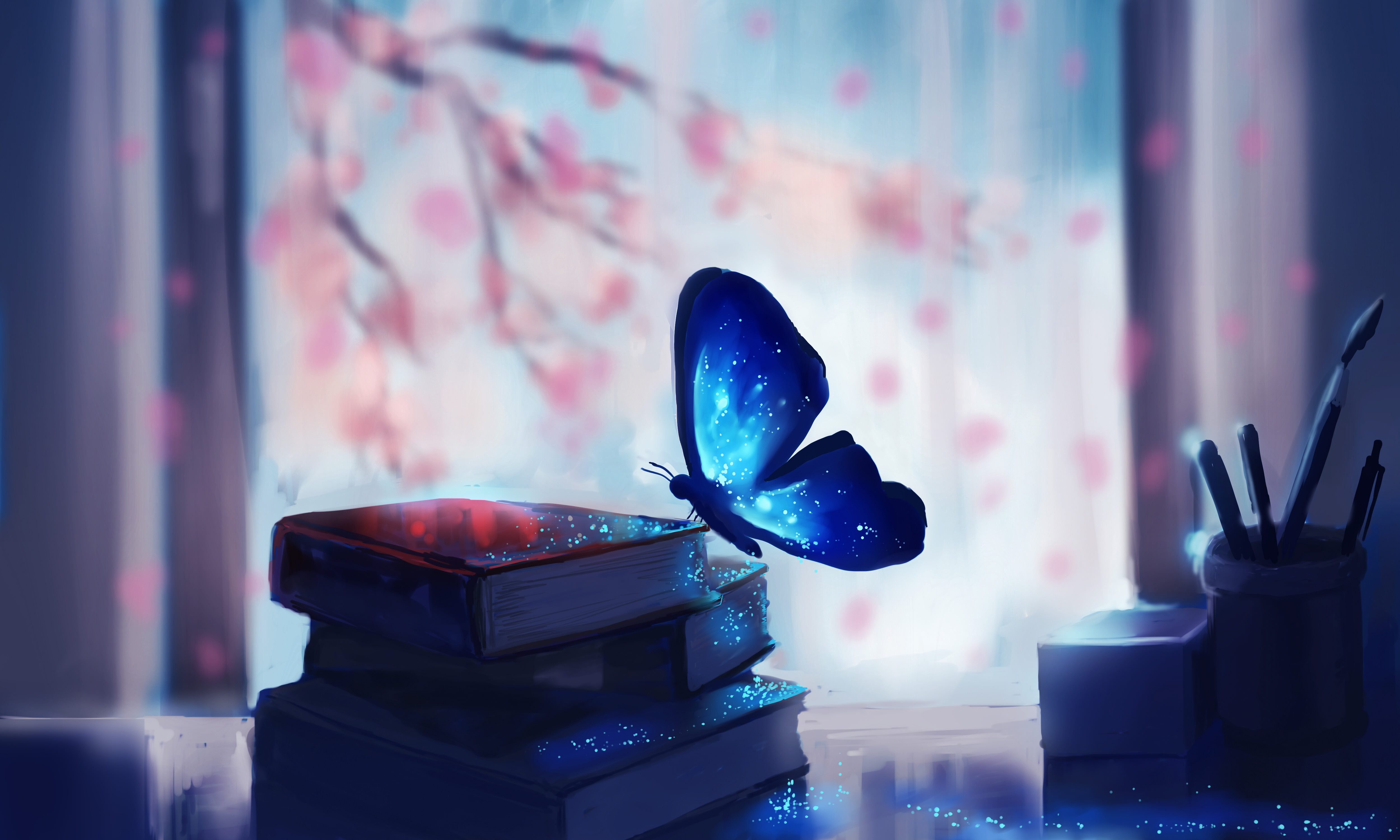 Glitter Butterfly Wallpaper For Walls