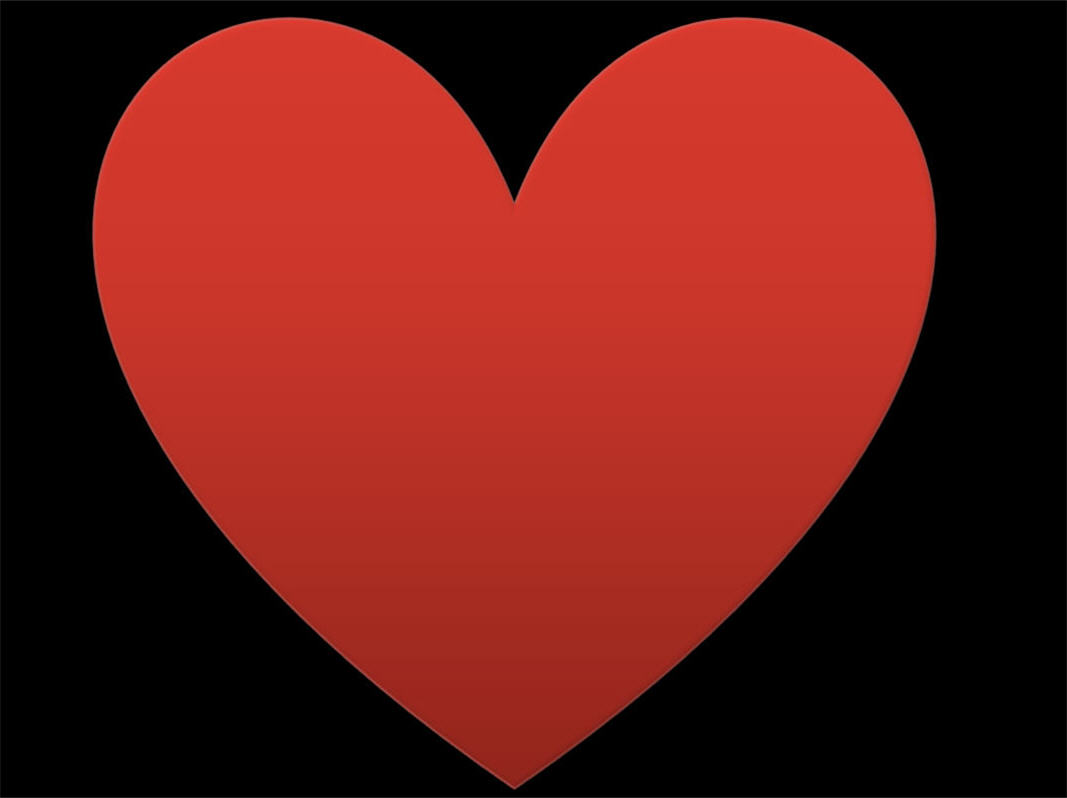 Heart Black Background