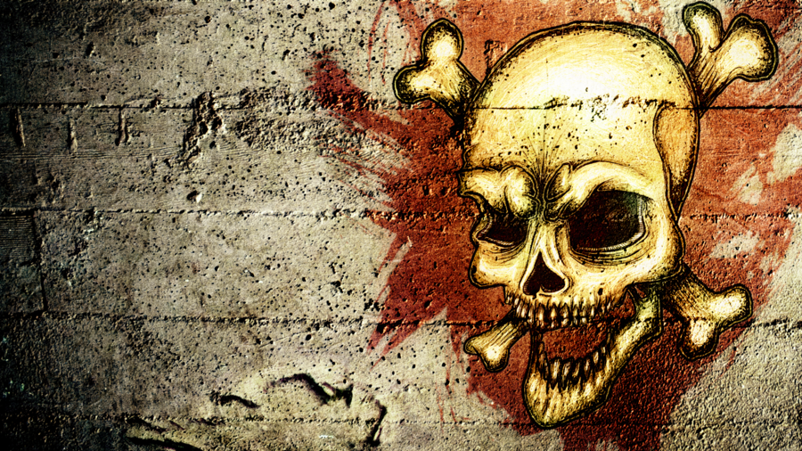 HD Grunge Skull Wallpaper By Pr1m3vil