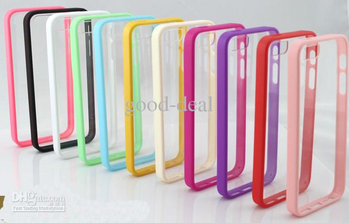 iPhone Clear Rubber Case Colorful Tpu Bumper