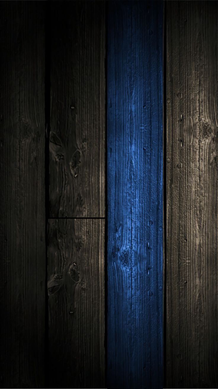 Wallpaper Wood Blue iPhone