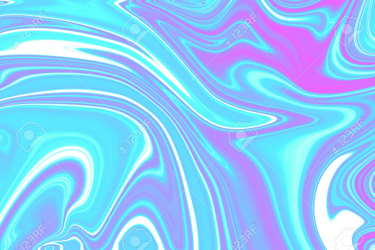 Holographic Turquoise Pink Neon Gradient Background Wallpaper