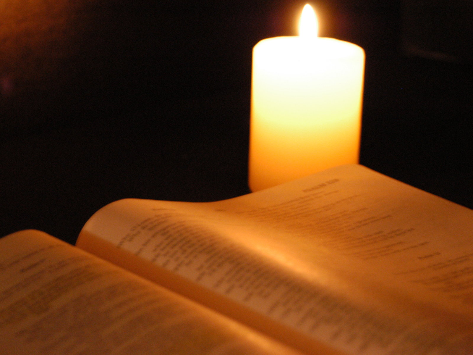 Holy Bible And Candle Wallpaper Christian Background