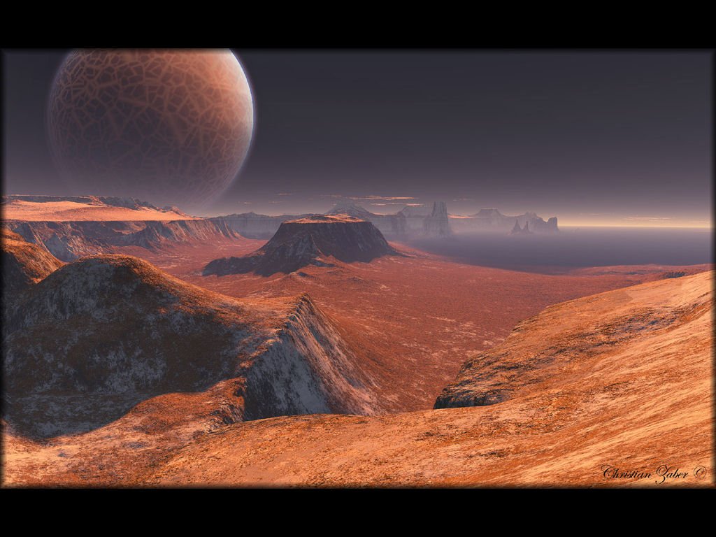 Mars Landscape Wallpaper Space Desktop