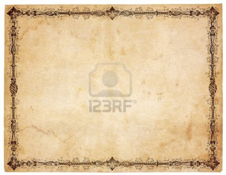 Smudges Blank Except For Very Ornate Victorian Border Isolated Jpg
