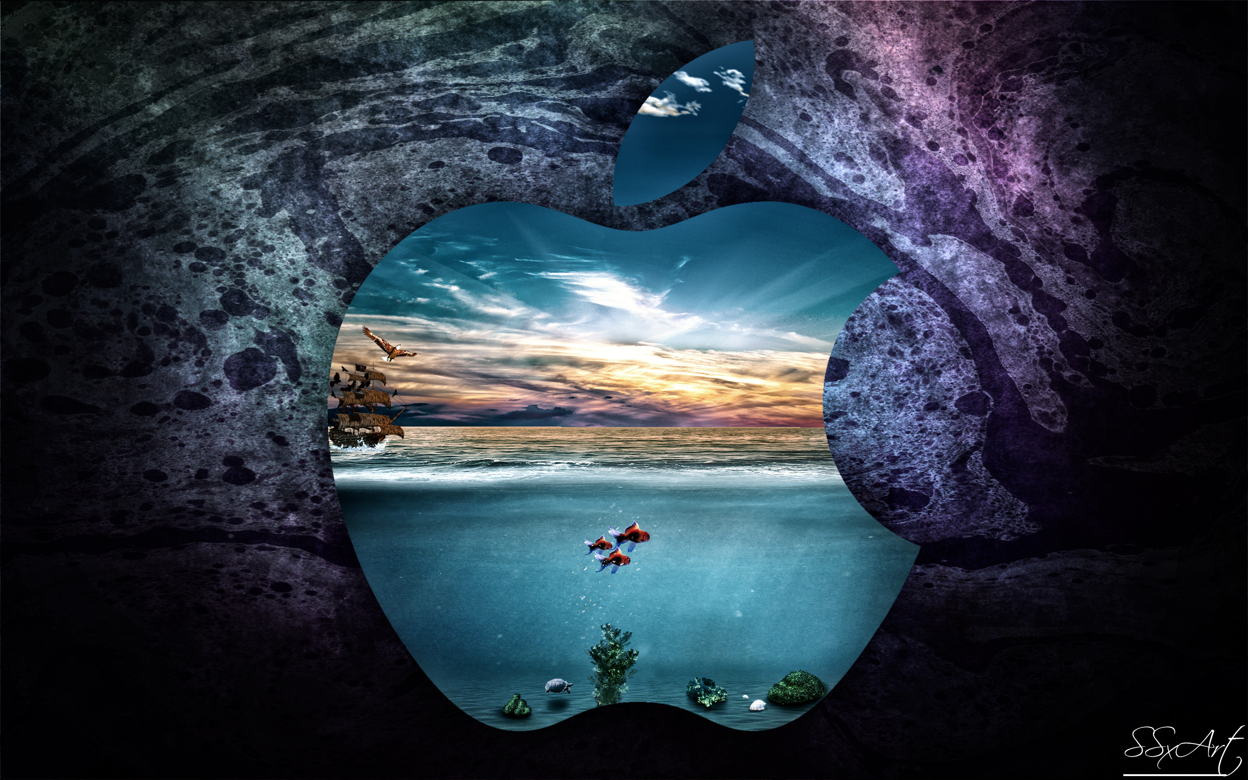 Apple Underwater Macbookpro 13inch Retina Display By Ssxart On