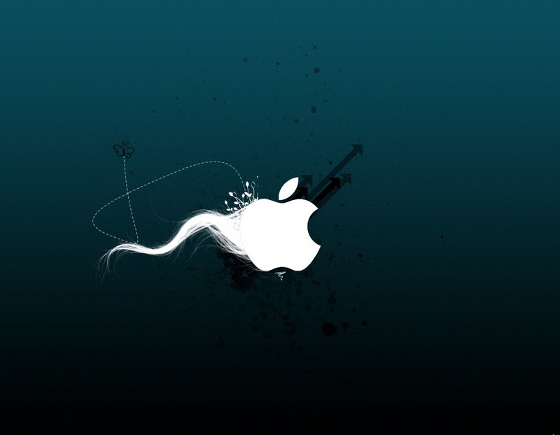 Laptop Wallpaper Here You Can See Melted Apple Logo