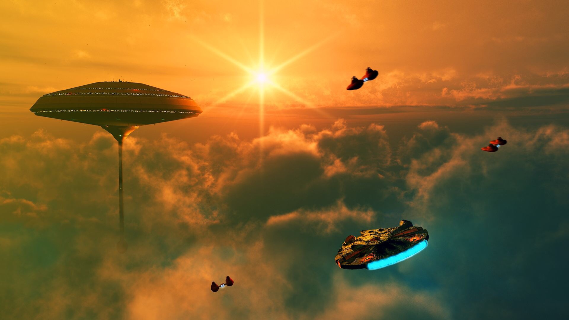 Arriving At Bespin S Cloud City Starwars