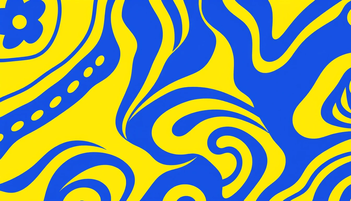 Yellow And Blue Wallpaper