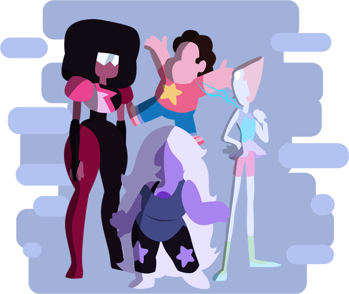 Steven Universe The Crystal Gems By Okamical