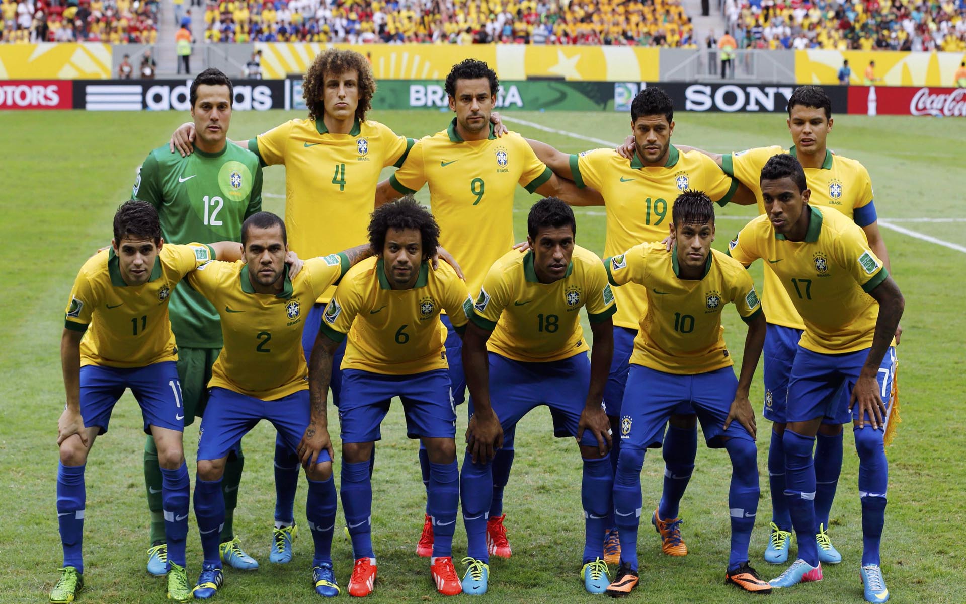 Brazil Futbol Roster HD Photo Wallpaper Collection