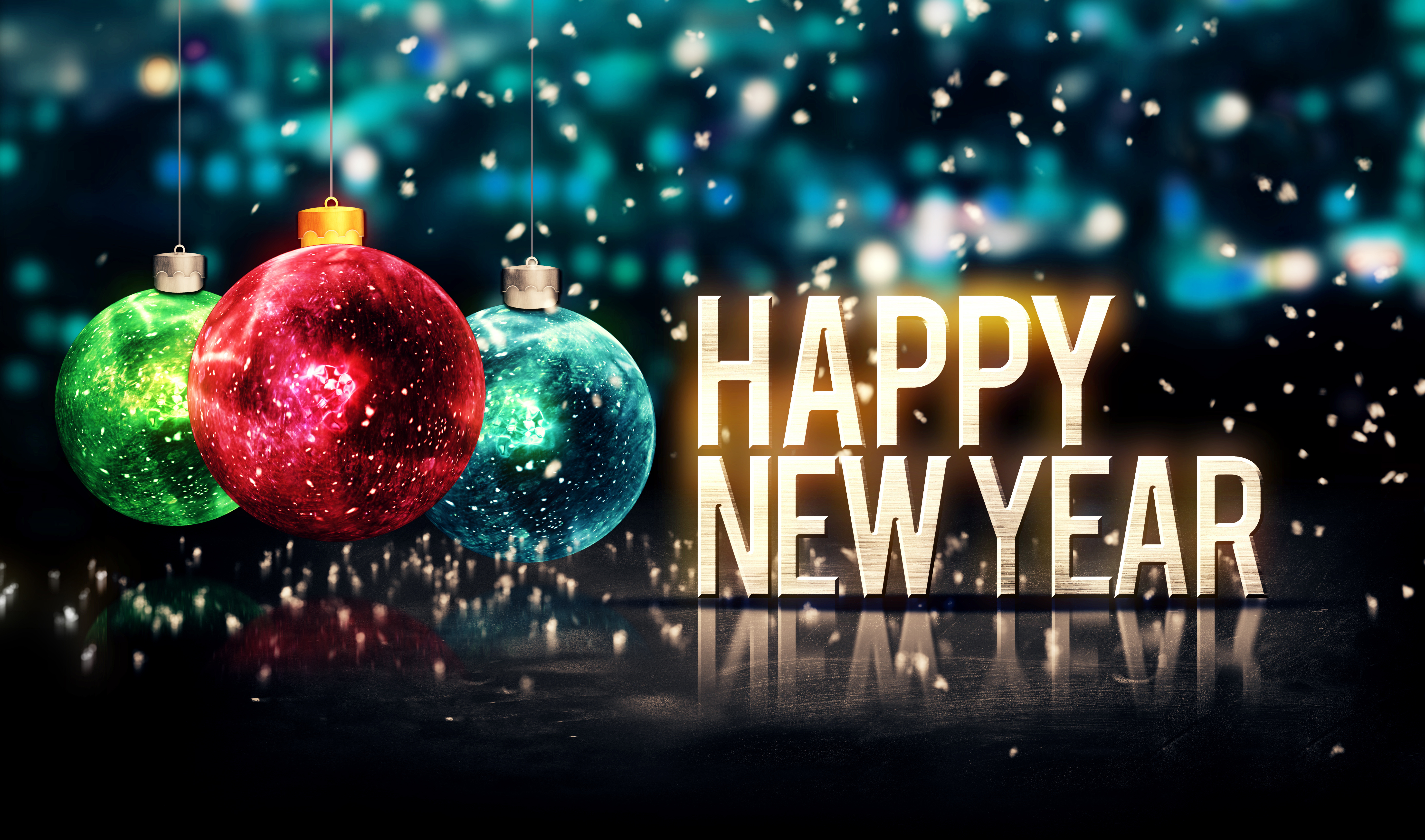 Happy New Year Wallpapers HD download 5850x3450